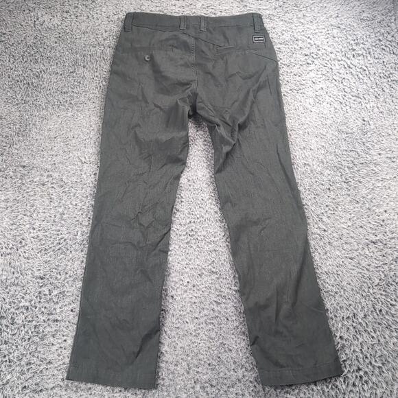 Volcom Pants Men 29x28 Gray Flat Front Straight Leg Classiccore Workwear Chore - Picture 2 of 10